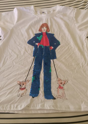 Baskılı -shirt bayan Tişörtü - Görsel 2