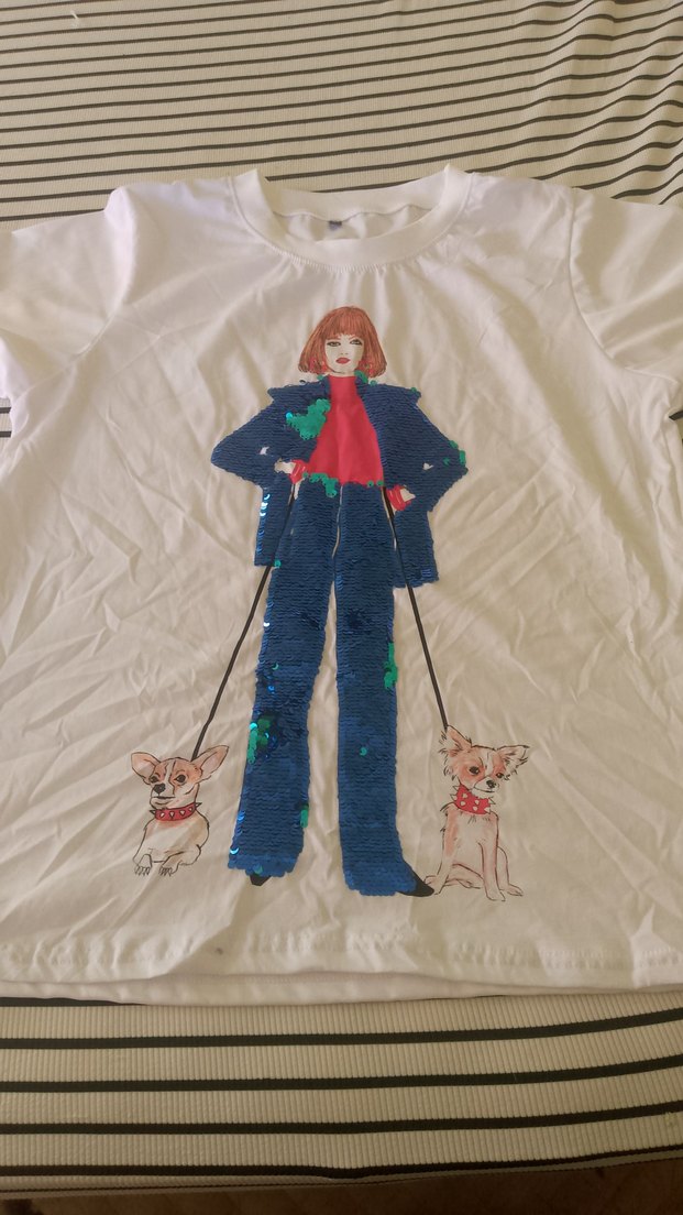 Baskılı -shirt bayan Tişörtü - Görsel 2