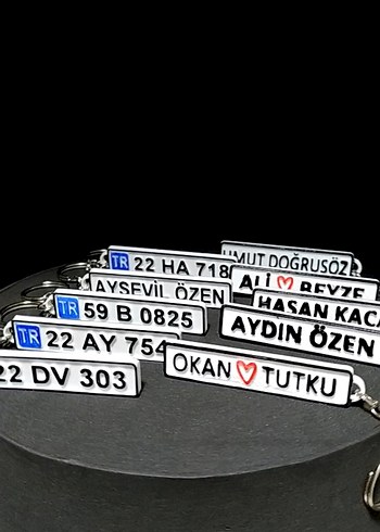  Kişiye Özel Anahtarlık