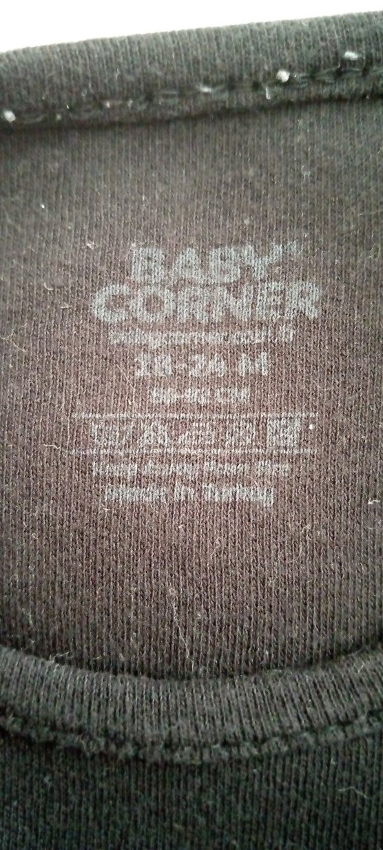 Siyah Uzun Kollu Rock Punk Bebek Body - Görsel 2