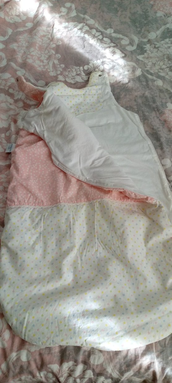 Pembe Nakışlı Bebek Uyku Tulumu - Görsel 2