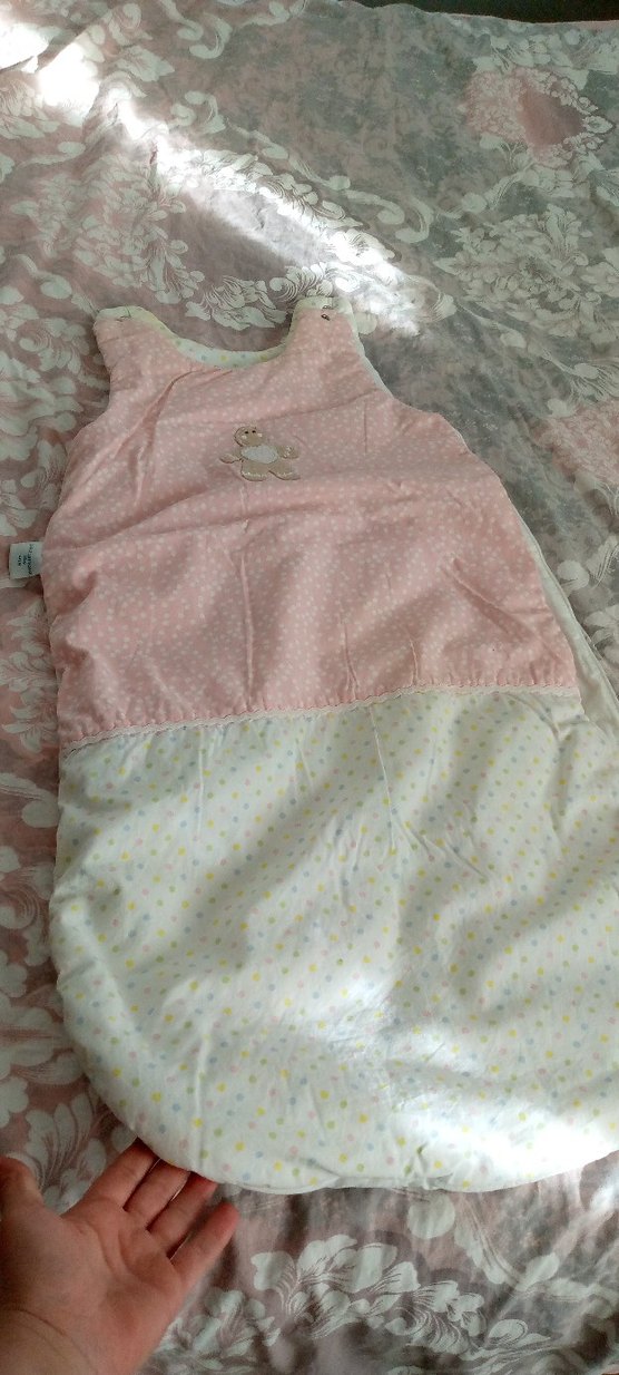 Pembe Nakışlı Bebek Uyku Tulumu - Görsel 5