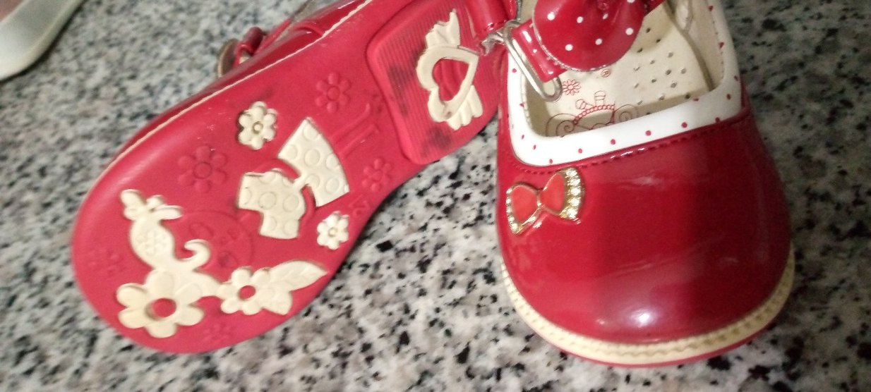 Kız Çocuk Kırmızı Fiyonklu Babet Ayakkabı - Görsel 3