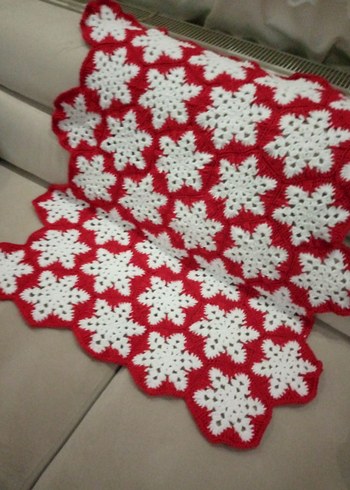 El örgüsü Kırmızı Çocuk Battaniyesi - Görsel 4