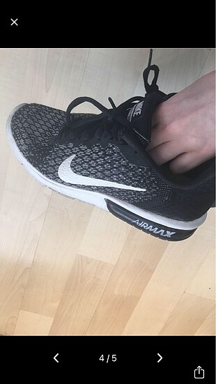 37 Beden siyah Renk Nike Air Max Spor Ayakkabısı