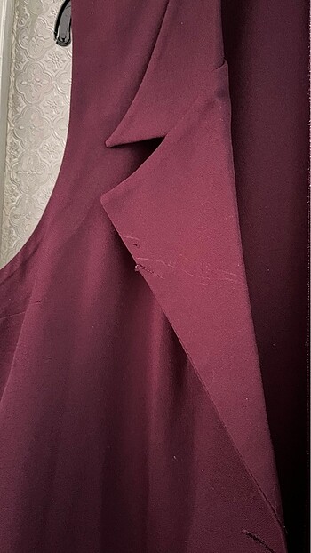 48 Beden bordo Renk Yelek