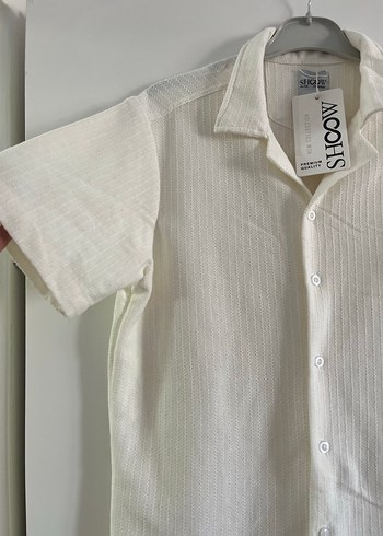 xl Beden beyaz Renk Erkek Kısa Kollu Beyaz Gömlek
