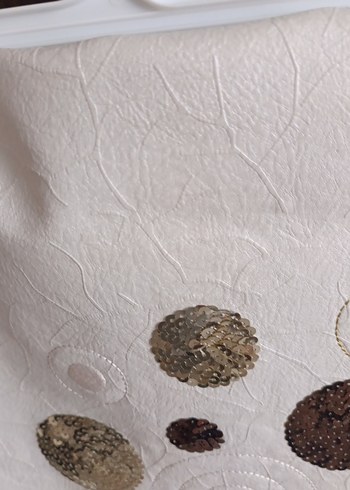 İşlemeli Beyaz Modern Masa Örtüsü ranır - Görsel 3