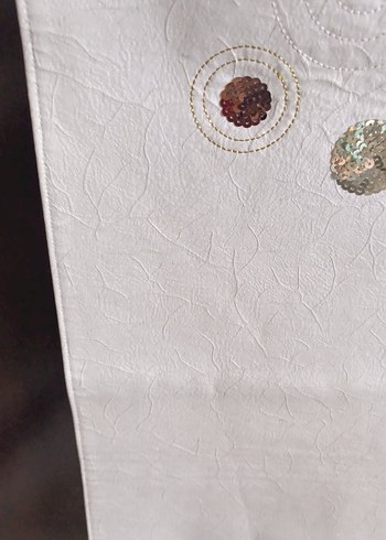 İşlemeli Beyaz Modern Masa Örtüsü ranır - Görsel 4