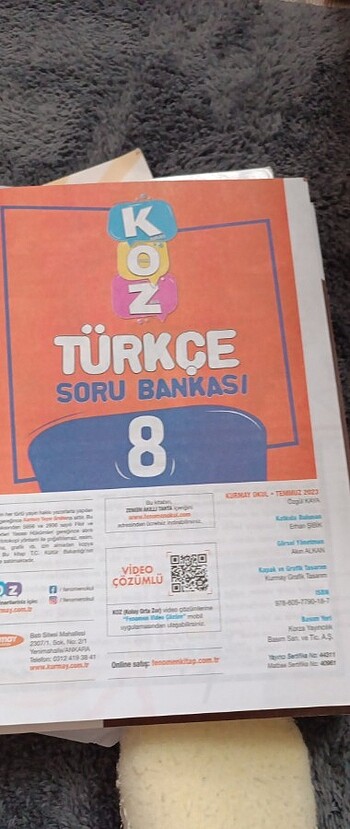  Beden Renk 8 sınıf Türkçe soru Bankası test kitabı 