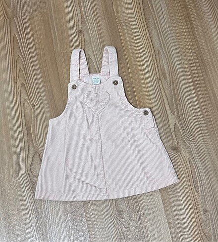LC Waikiki Kız bebek jean salopet elbise