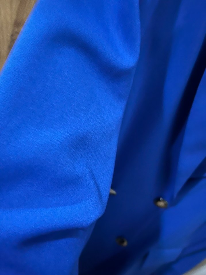 Düğmeli Mavi Kadın Blazer Ceket - Görsel 2