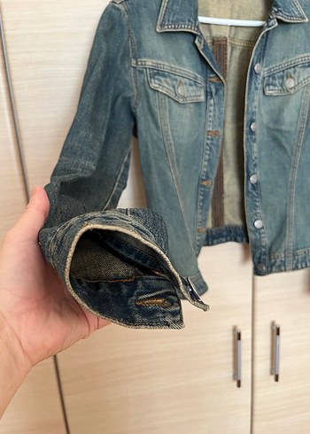LTB Düğmeli Mavi Kadın Denim Ceket