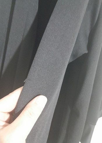 Siyah Pilili Mini Gotik Etek - Görsel 3