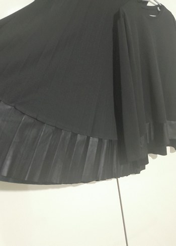 Siyah Pilili Mini Gotik Etek - Görsel 4