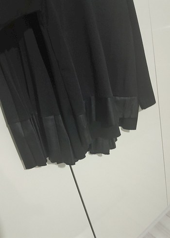 Siyah Pilili Mini Gotik Etek - Görsel 2