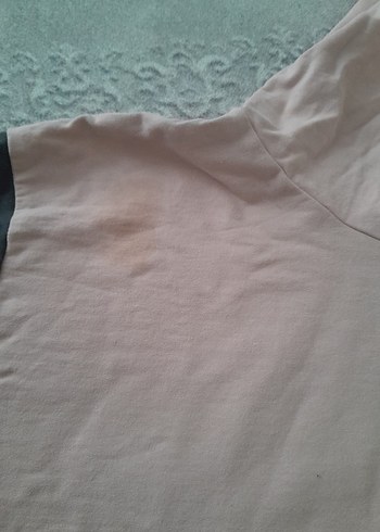 gri pudra salaş kapşonlu tişört - Görsel 4