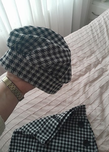 kaz ayağı desenli kız çocuk etek - Görsel 3