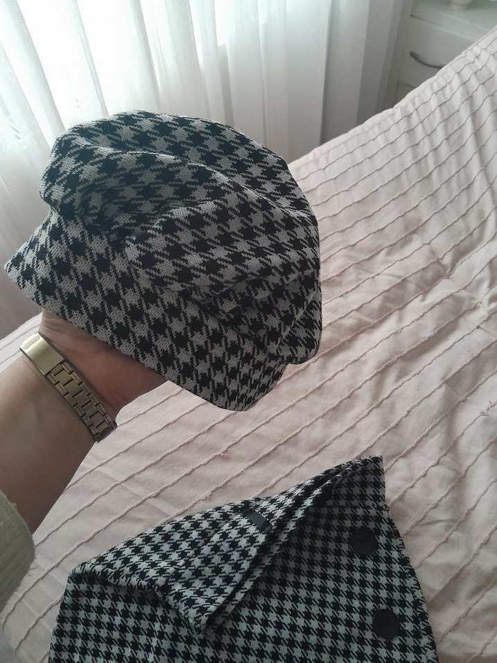 kaz ayağı desenli kız çocuk etek - Görsel 3