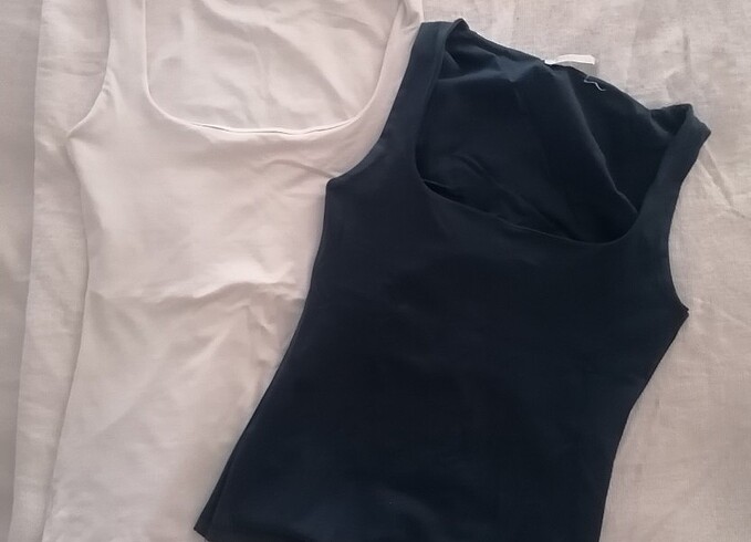 2 adet Zara Basic bluz