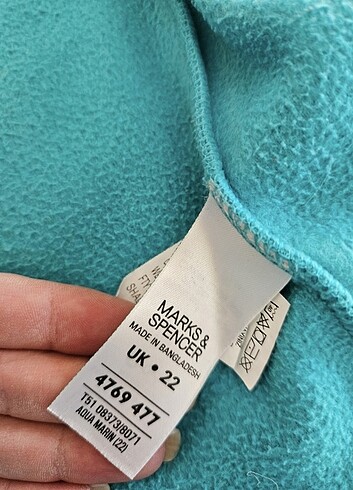 42 Beden turkuaz Renk Marks & Spencer polar ceket