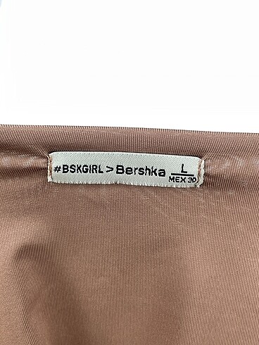 l Beden kahverengi Renk Bershka Bluz %70 İndirimli.