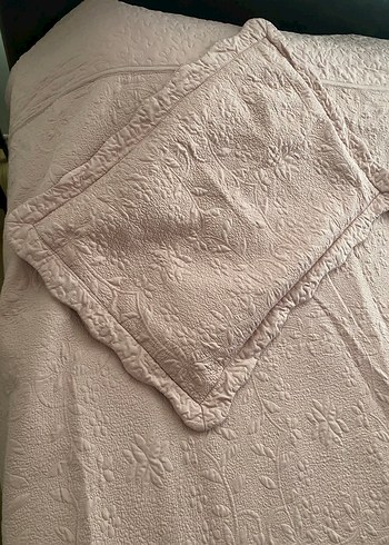 Pembe Pastel Düz Yatak Örtüsü - Görsel 3