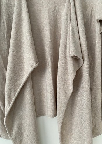 Bej Kadın  Salaş Midi Hırka - Görsel 5