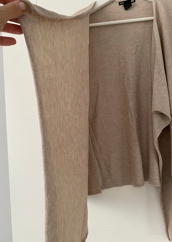 Bej Kadın  Salaş Midi Hırka - Görsel 3