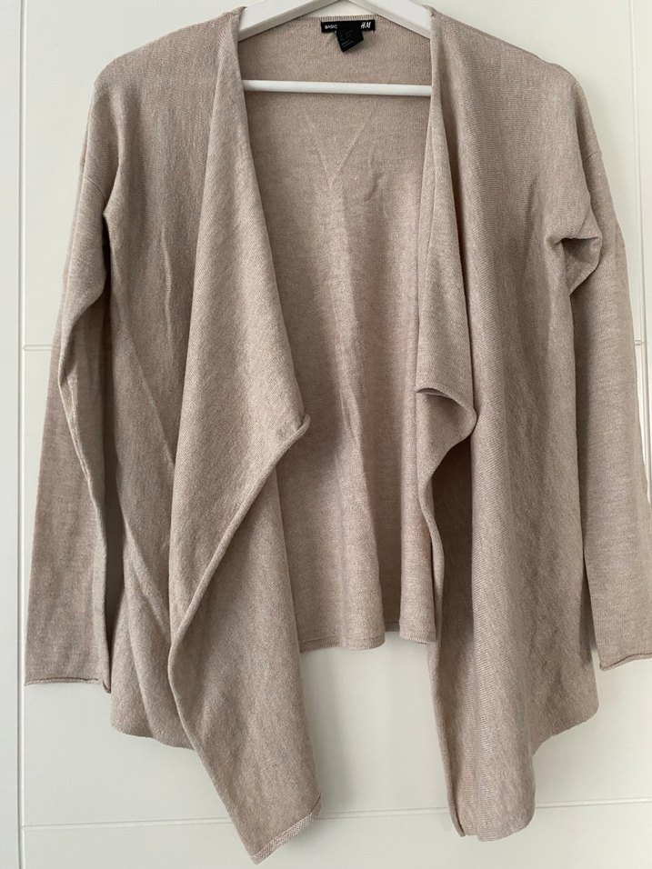 Bej Kadın  Salaş Midi Hırka - Görsel 4