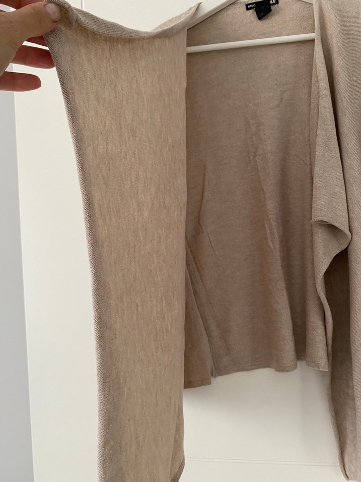 Bej Kadın  Salaş Midi Hırka - Görsel 3