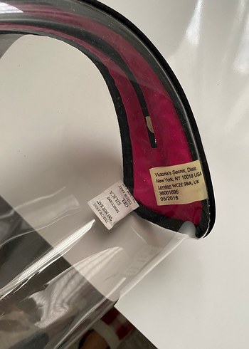 Victoria's Secret Pembe Şeffaf Makyaj Çantası - Görsel 6