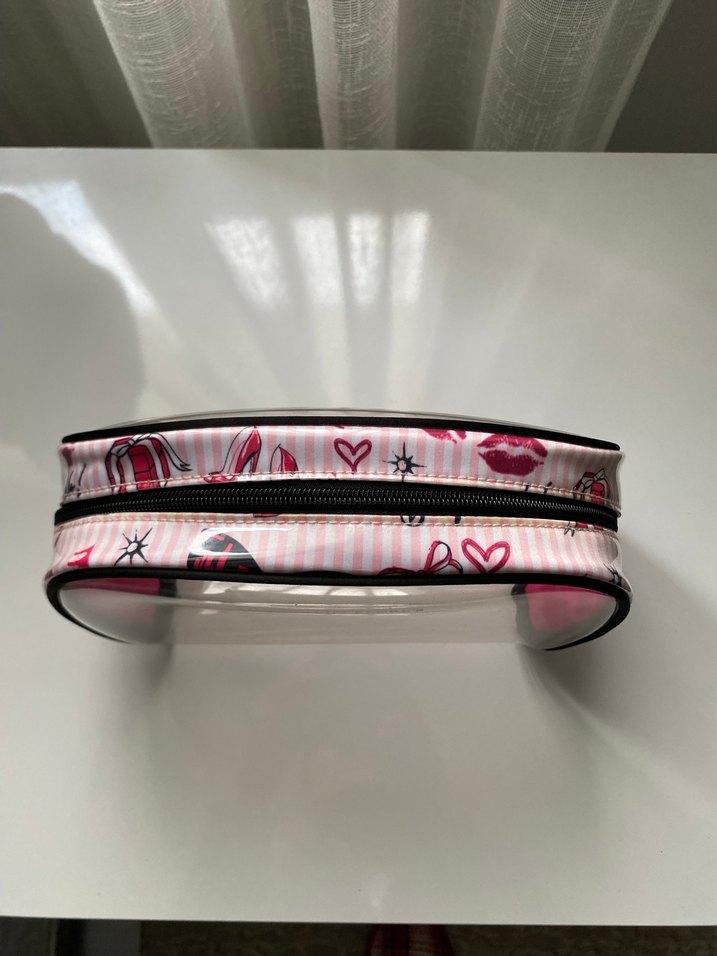 Victoria's Secret Pembe Şeffaf Makyaj Çantası - Görsel 2