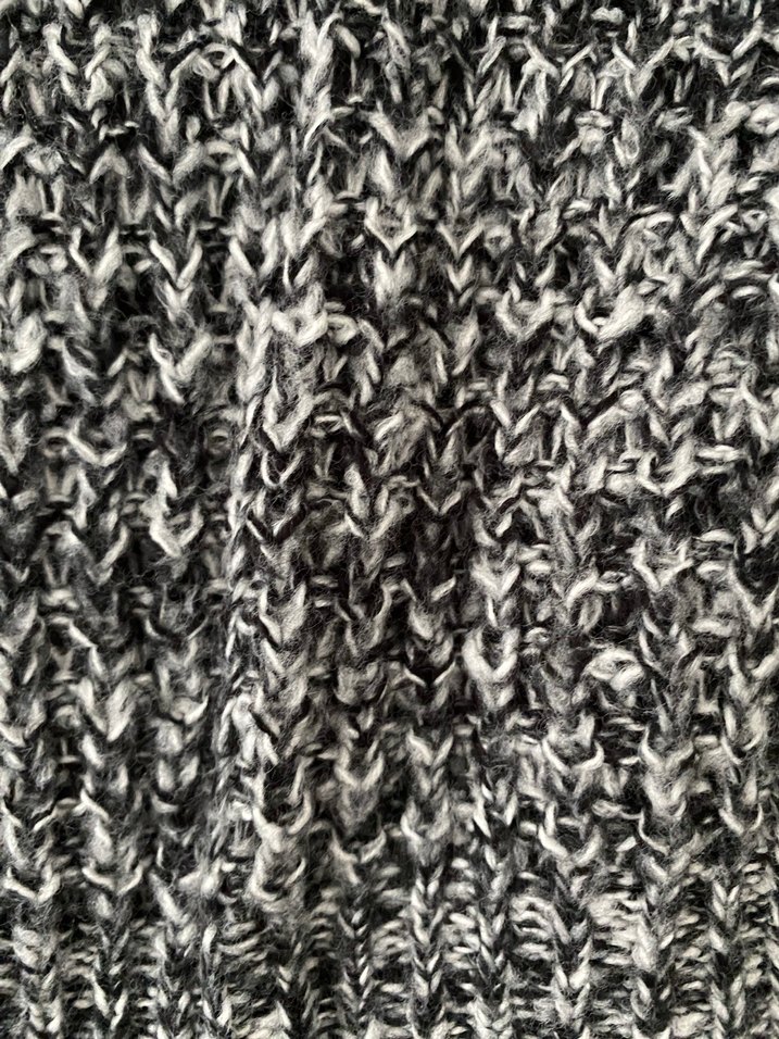 Gri Yüksek Yakalı Örgü Kadın Kazak - Görsel 2