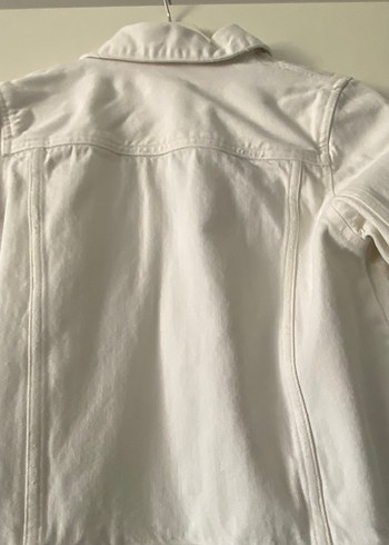 Nakışlı Beyaz kız çocuk Denim Ceket - Görsel 8