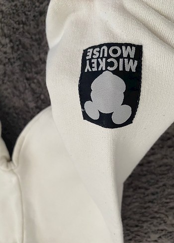 Beyaz Mickey Mouse Baskılı Erkek Eşofman Altı - Görsel 5