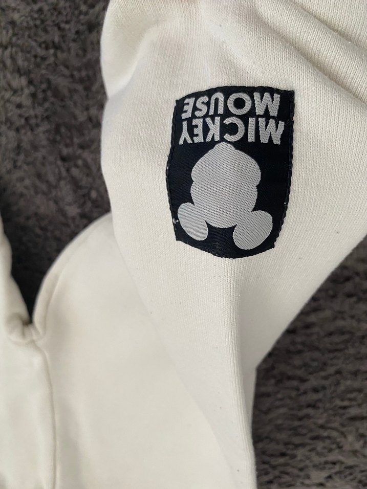 Beyaz Mickey Mouse Baskılı Erkek Eşofman Altı - Görsel 5