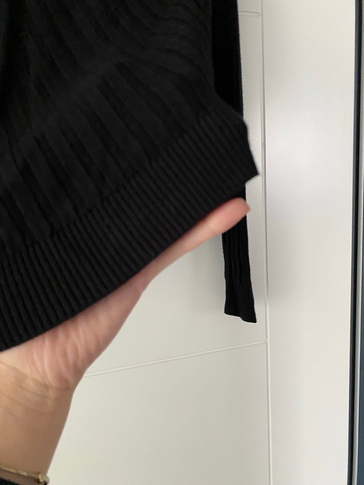 Kadın Siyah Triko Boğazlı Kazak - Görsel 2