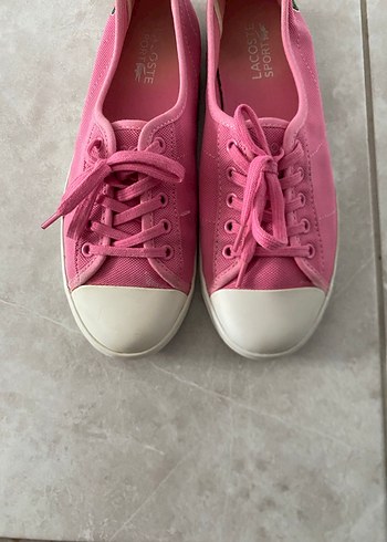 Pembe Bağcıklı Kadın Spor Ayakkabı - Görsel 3