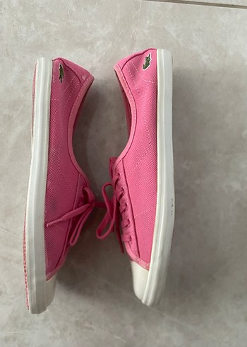 Pembe Bağcıklı Kadın Spor Ayakkabı - Görsel 5