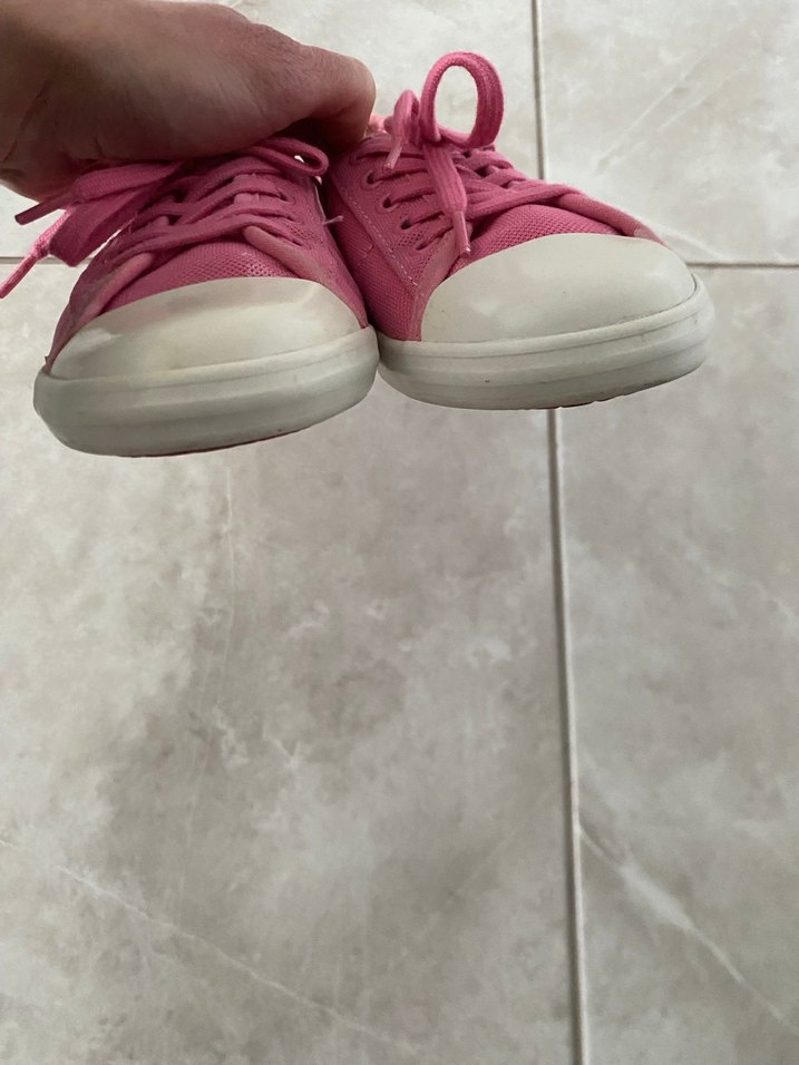 Pembe Bağcıklı Kadın Spor Ayakkabı - Görsel 4