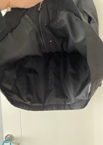 Düğmeli Siyah Midi Kadın yağmurluk Ceket - Görsel 5