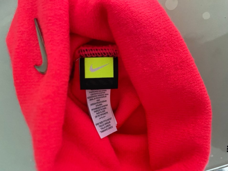 Pembe Kadın Nike Örgü Bere - Görsel 5