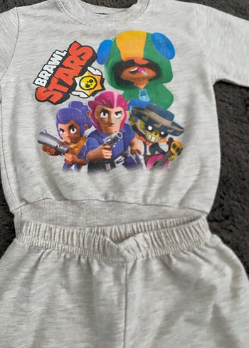 Gri Baskılı Erkek Çocuk Eşofman Takımı - Görsel 3