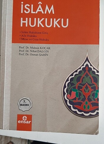 İslâm Hukuku, Muhsin Koçak & Nihat Dalgın & Osman Şahin, Ensar, 