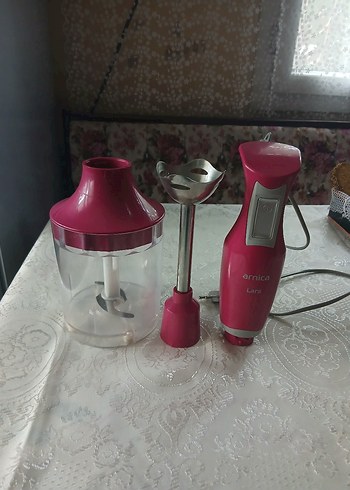 Arnica Lara Pembe Blender ve Doğrayıcı Seti - Görsel 2