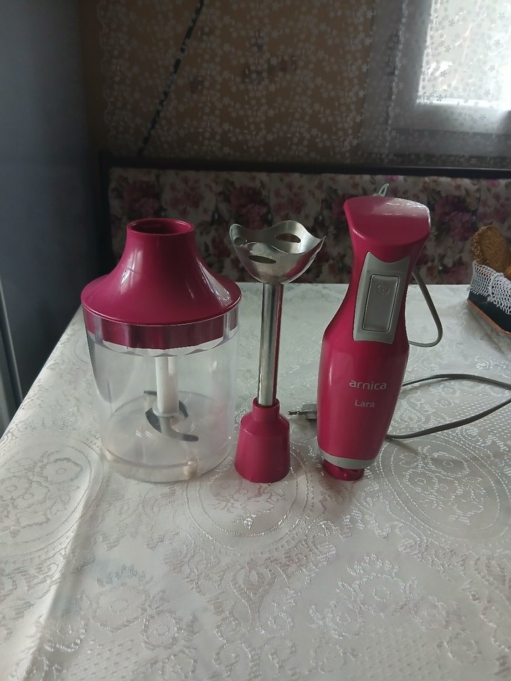 Arnica Lara Pembe Blender ve Doğrayıcı Seti - Görsel 2