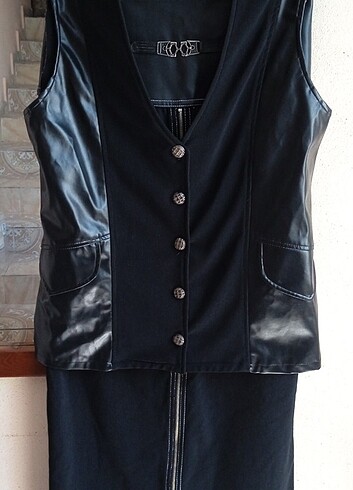 İKİLİ YELEK ETEK TAKIMI - Görsel 2