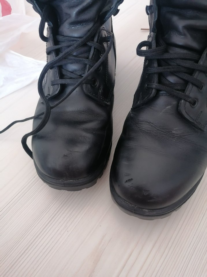 Siyah Deri Erkek Goth Bot - Görsel 4