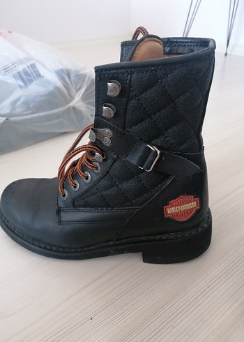 Harley davidson 38 numara siyah bot bayan - Görsel 8